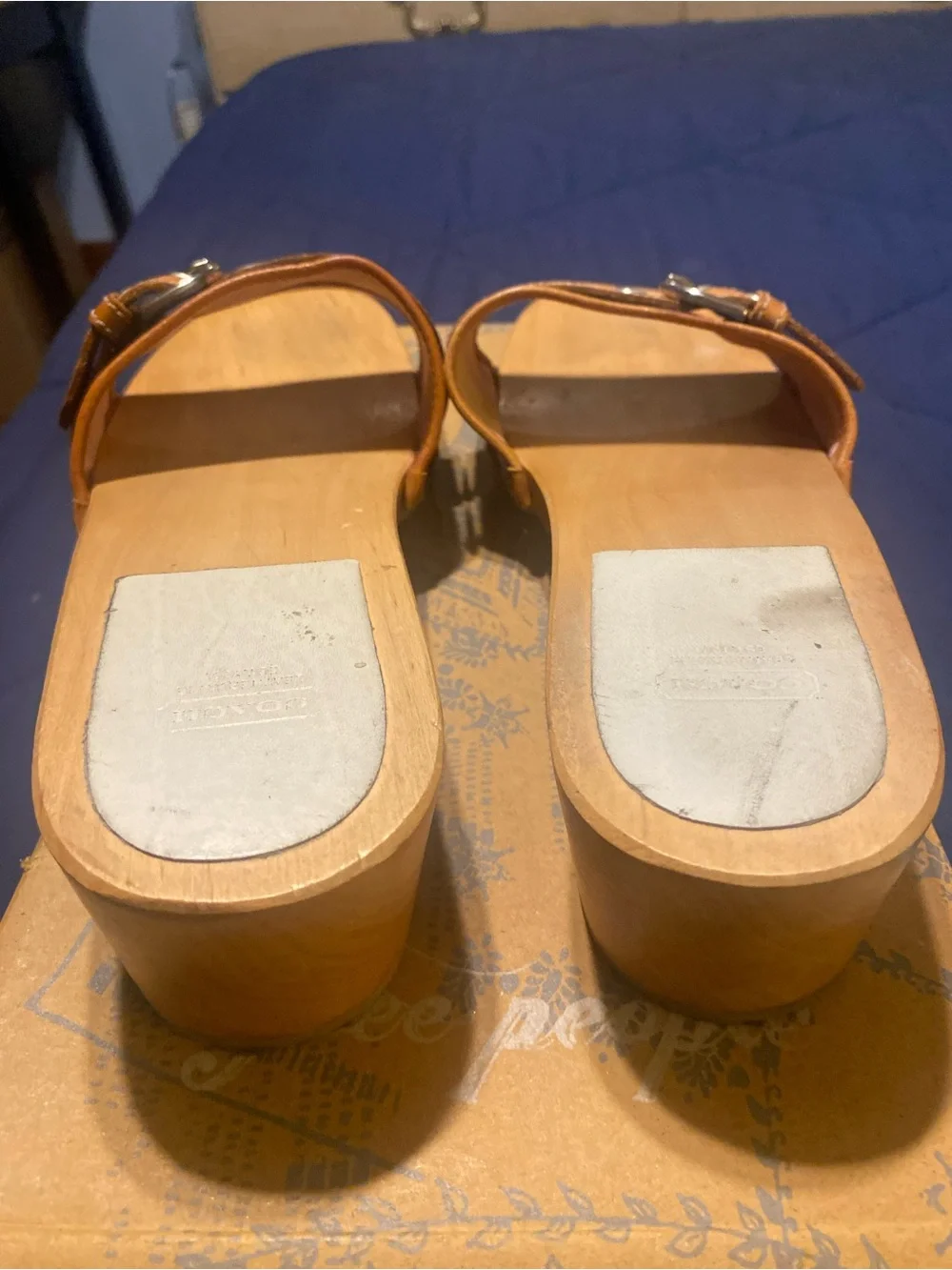 Authentic Women’s Coach Slip On Heel Sandals